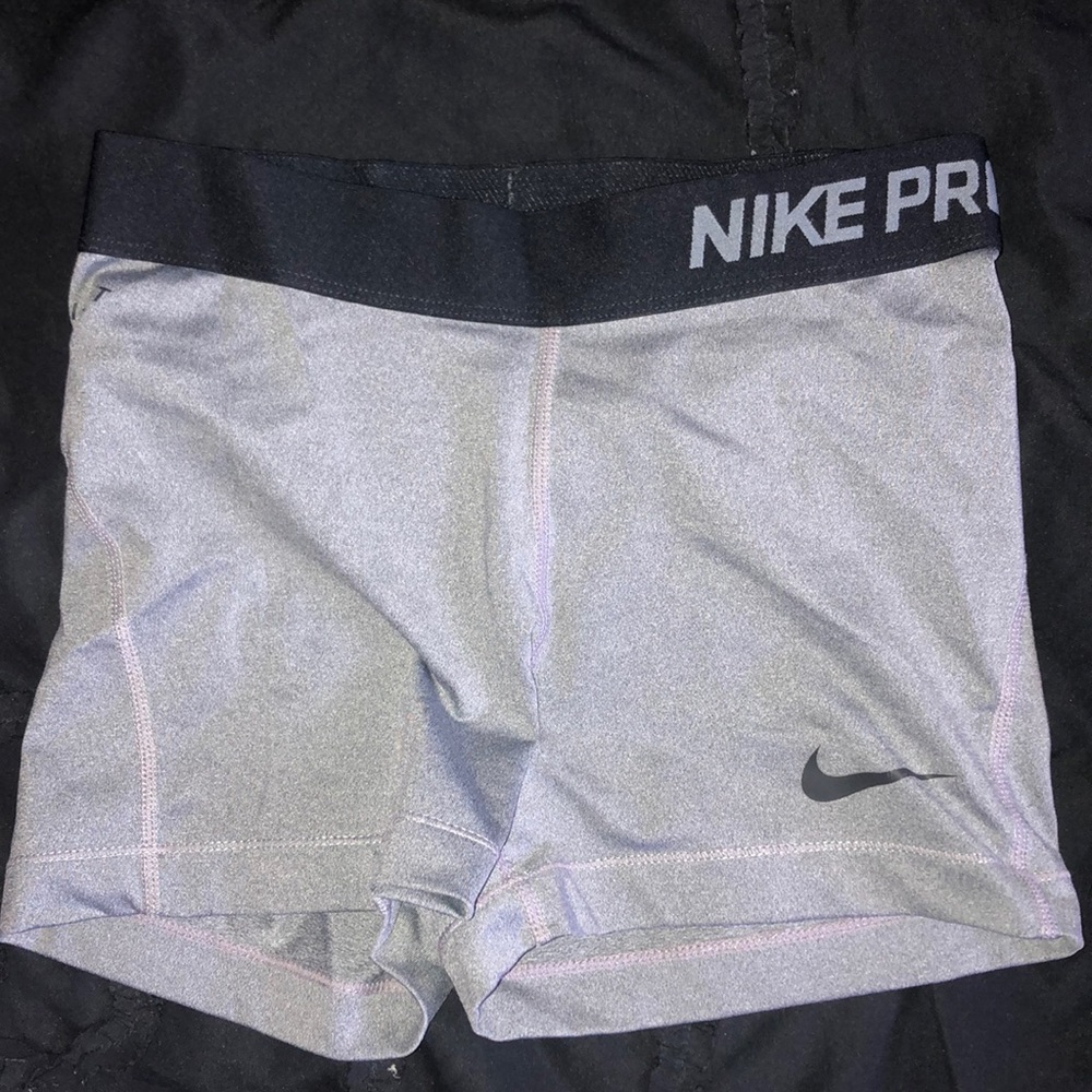 Women’s Gray Nike Pro Shorts